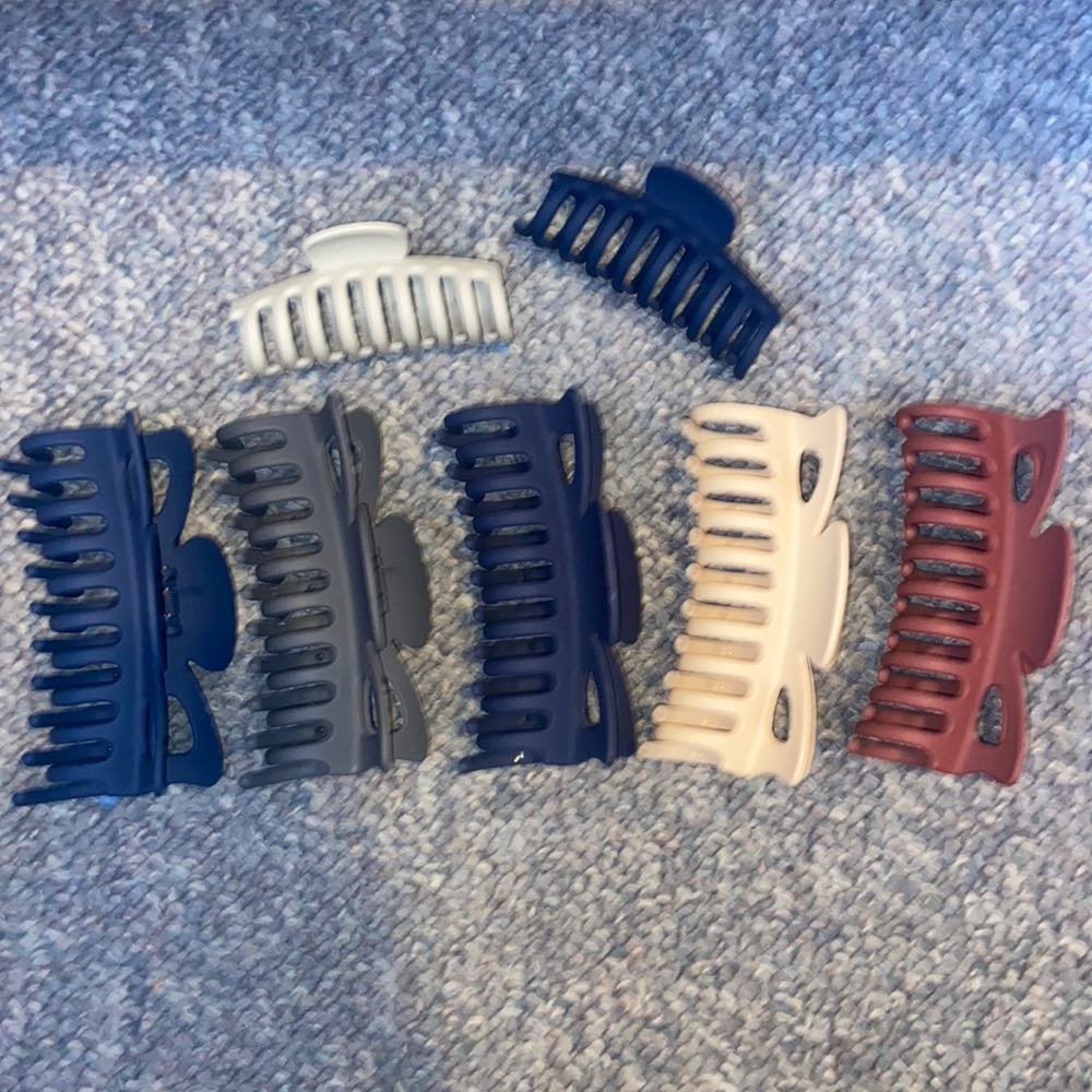 Pack of 7 claw clips